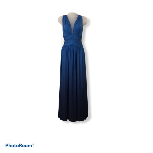 Moda International Dresses & Skirts - BLUE HALTER MAXI BACKLESS MAXI/PROM DRESS. S/P